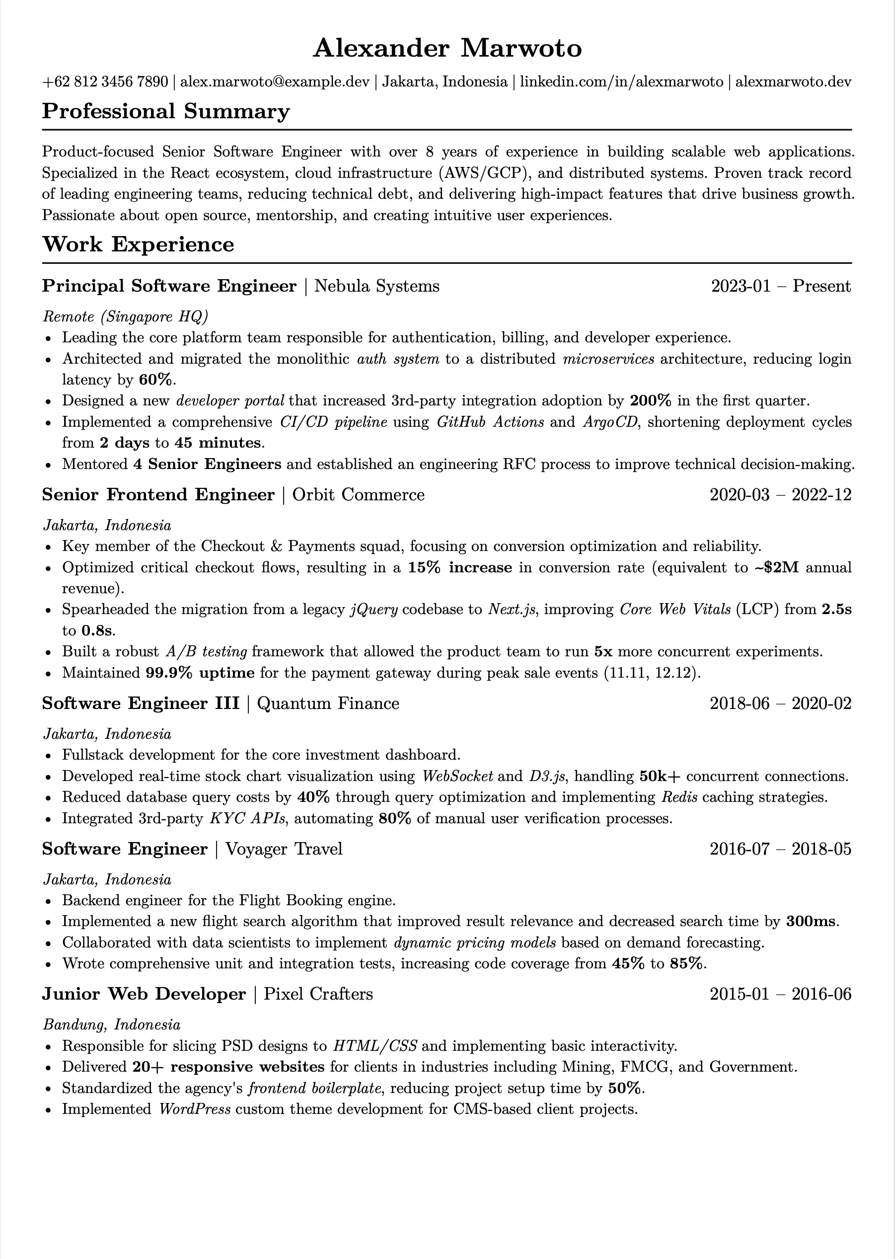 Template 16 template preview