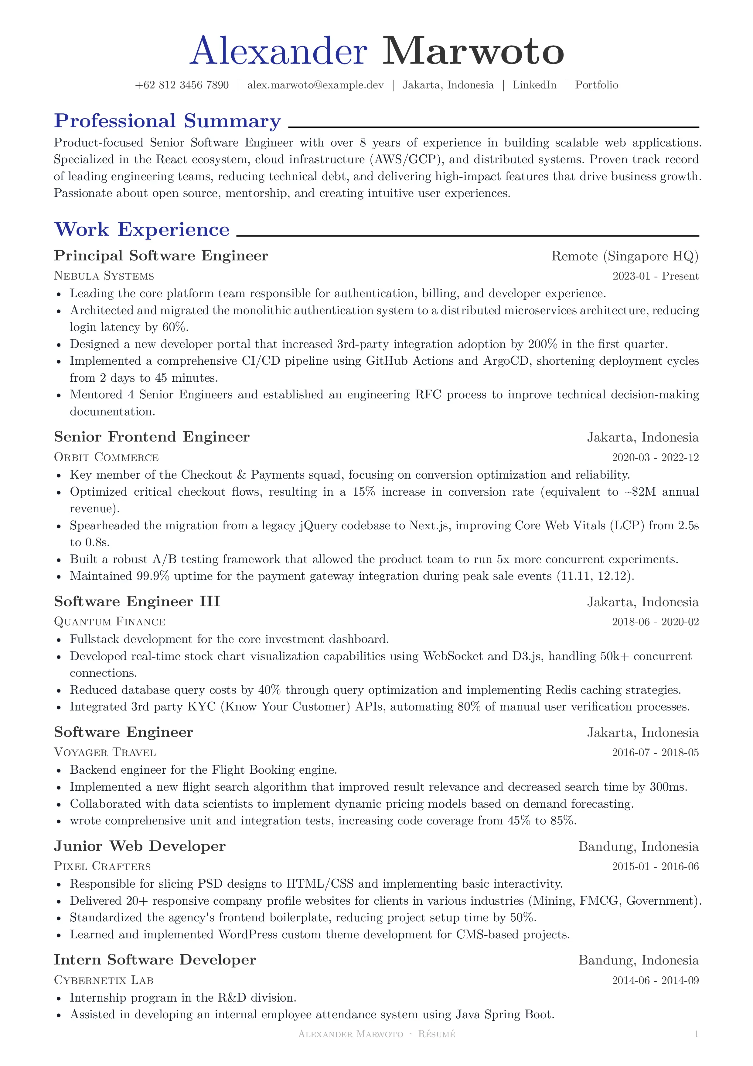 Template 5 template preview